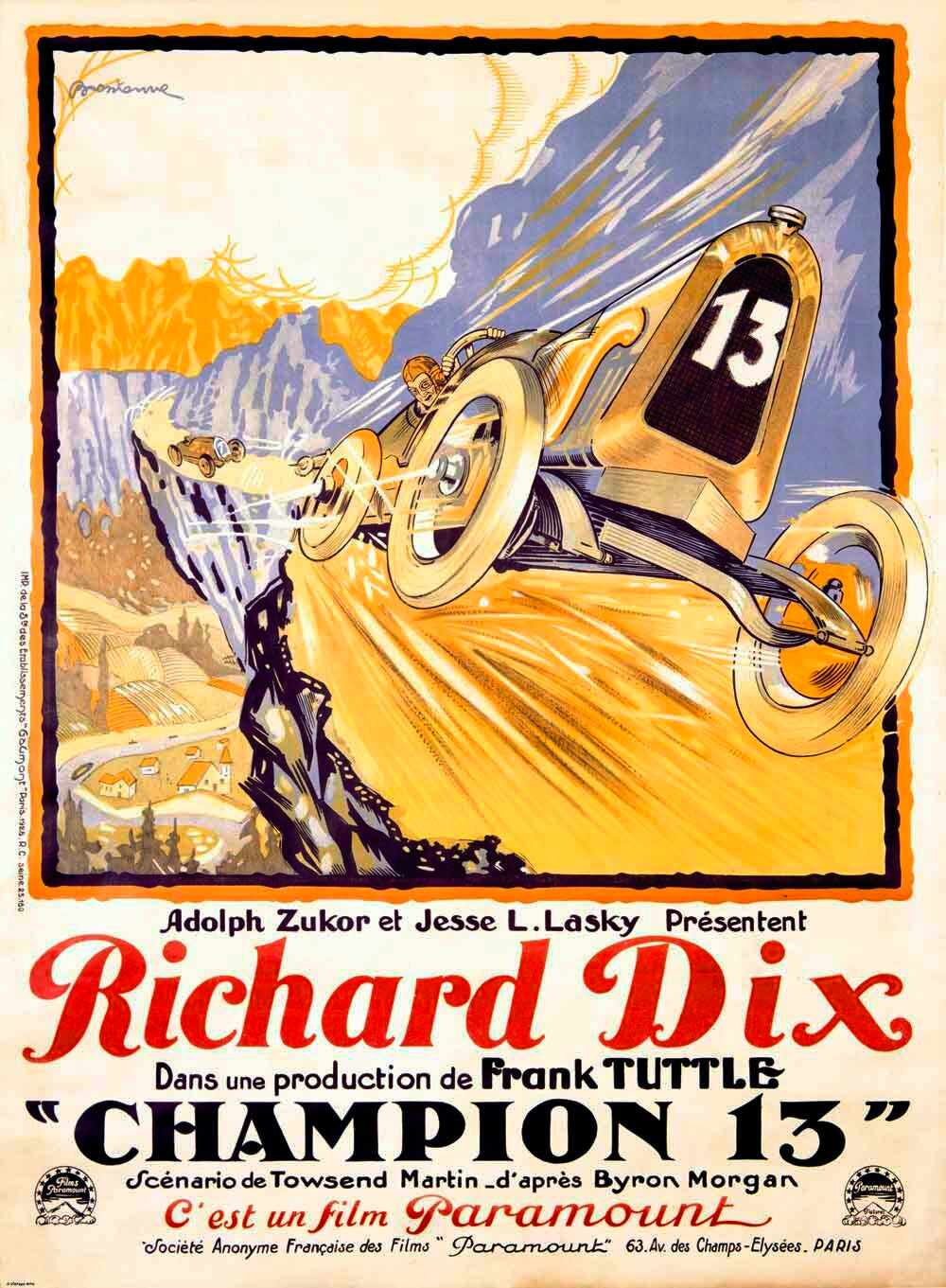 Richard Dix Champion Race Poster 0000-0271