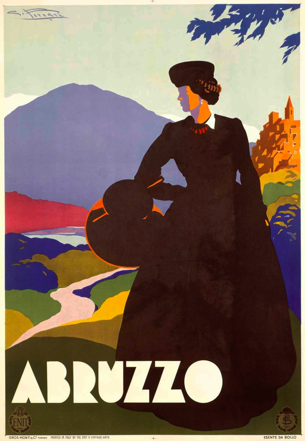 Abruzzo Italy Travel Poster 0000-0371
