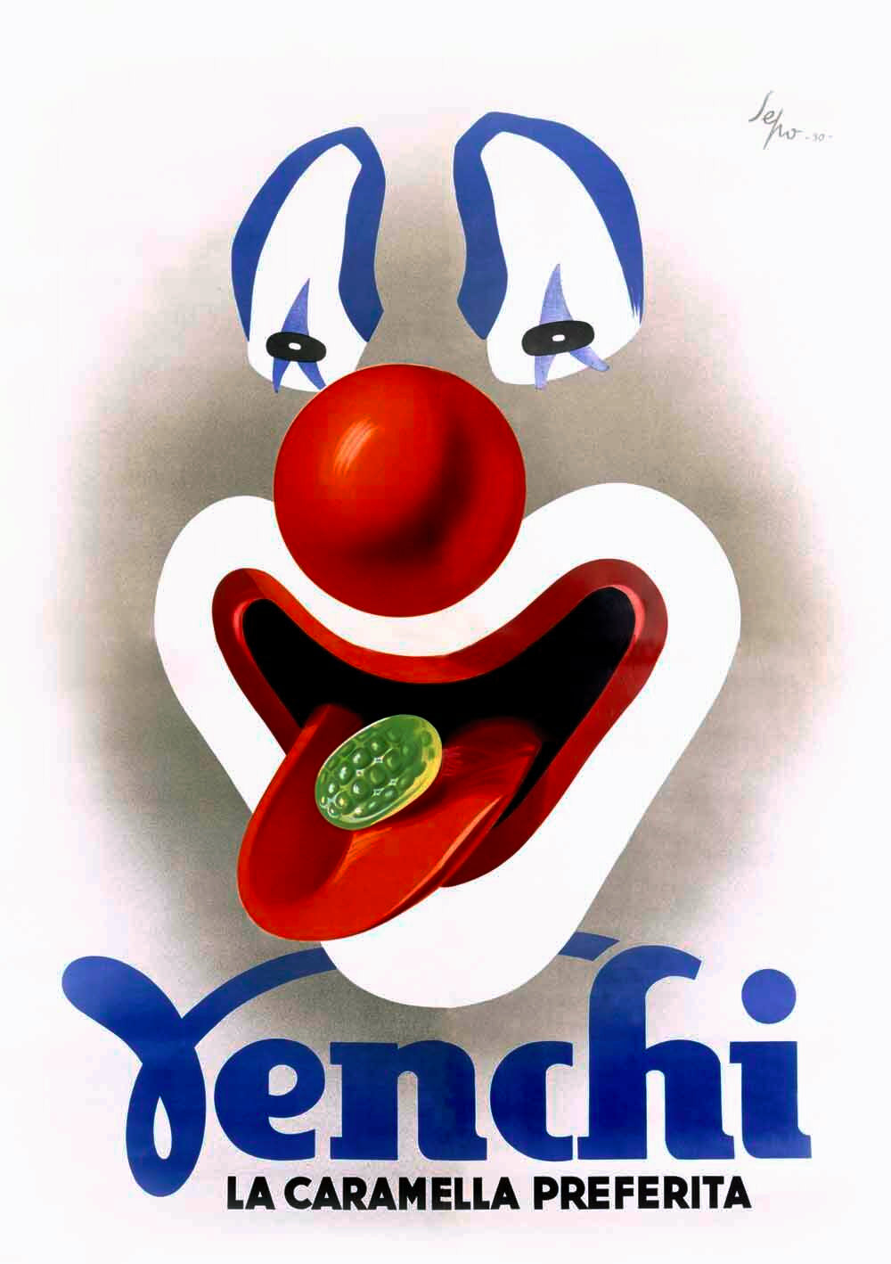 Venchi Clown Candy Poster 0000-0403