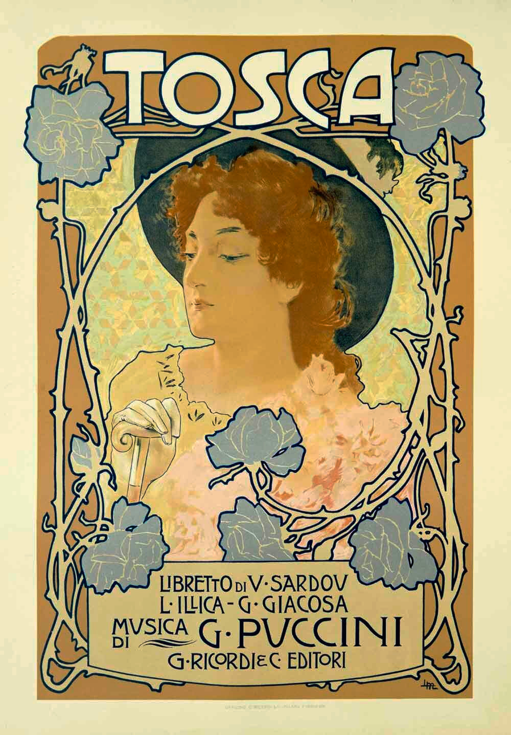 Nouveau Tosca Opera Poster 0000-0460
