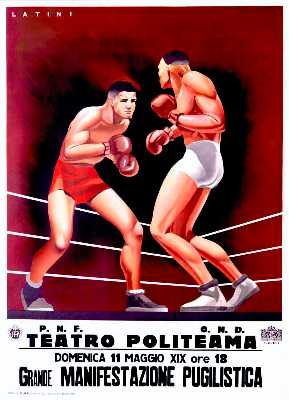 Great Spanish Boxing Match Poster 0000-0465