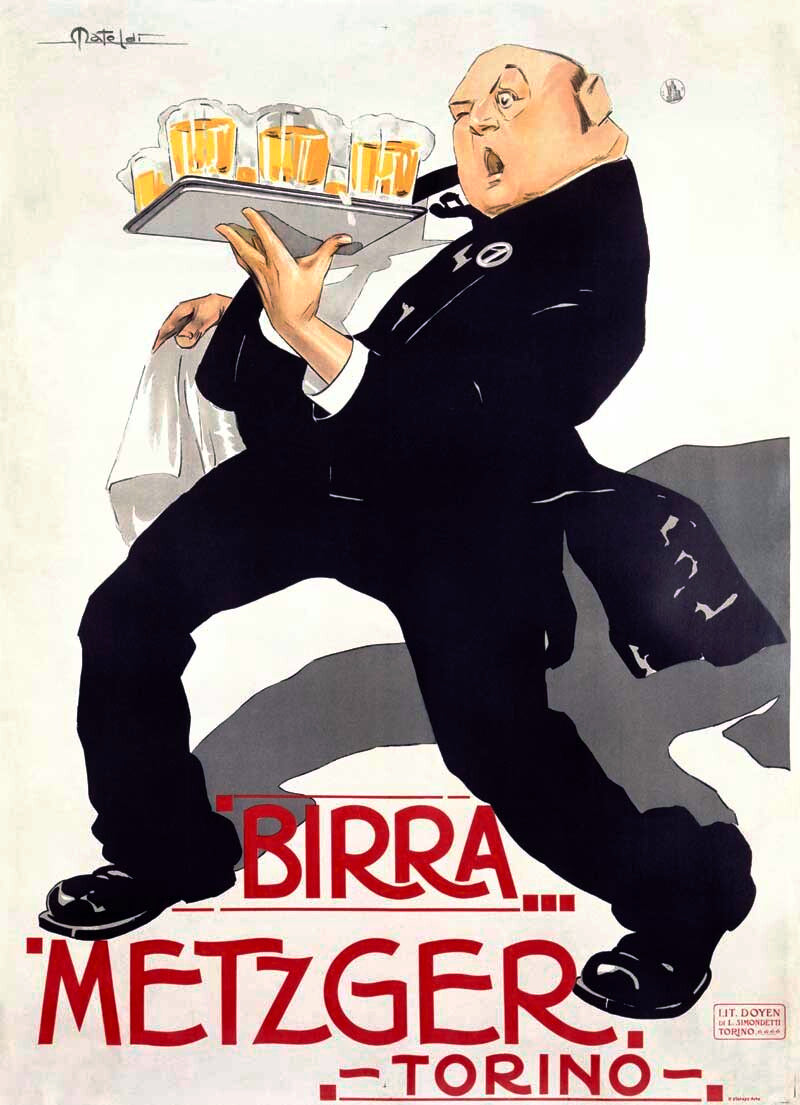 French Birra Metzger Beer Poster 0000-0498