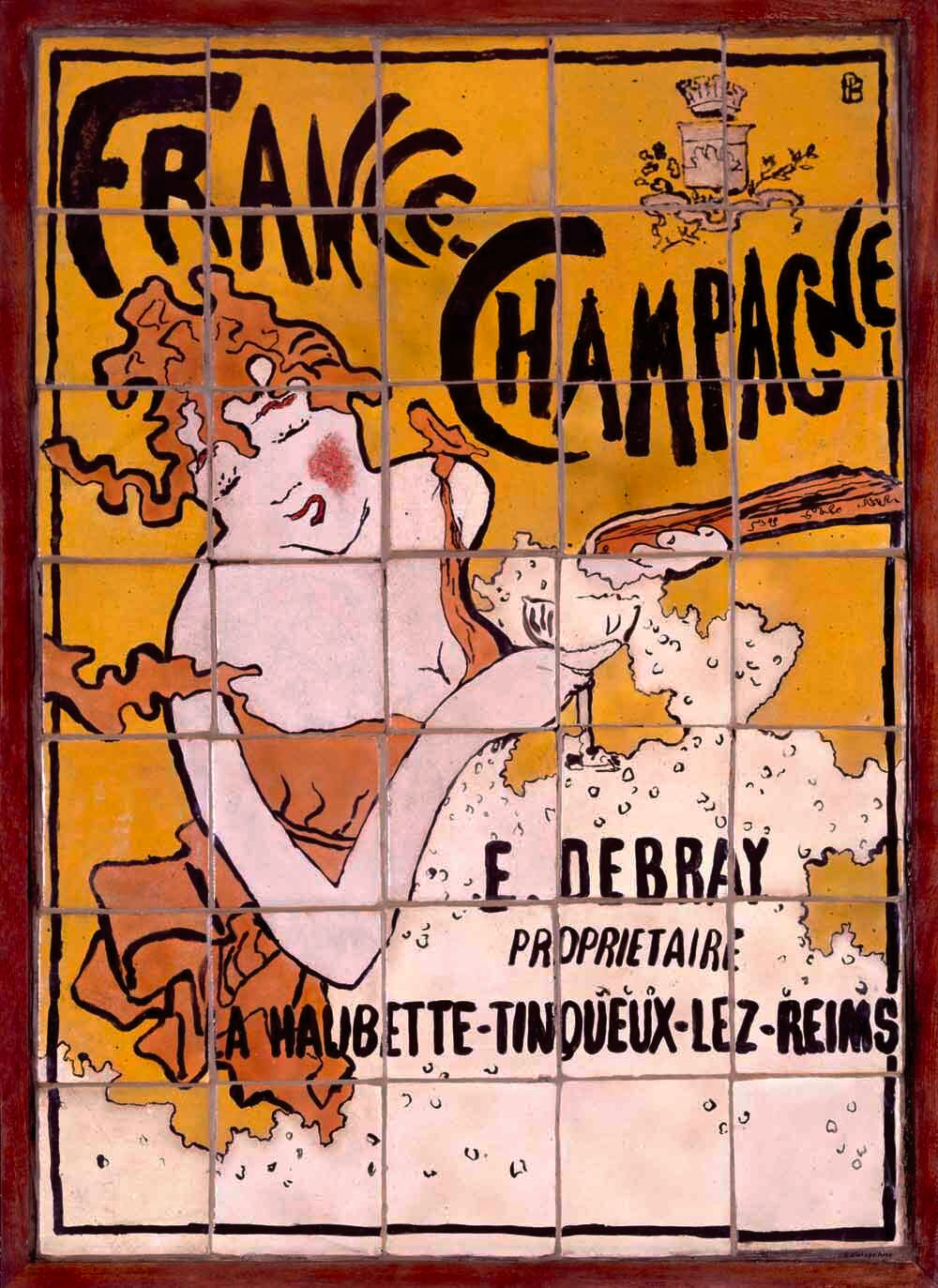 French Bonnard Champagne Tile Poster 0000-0733