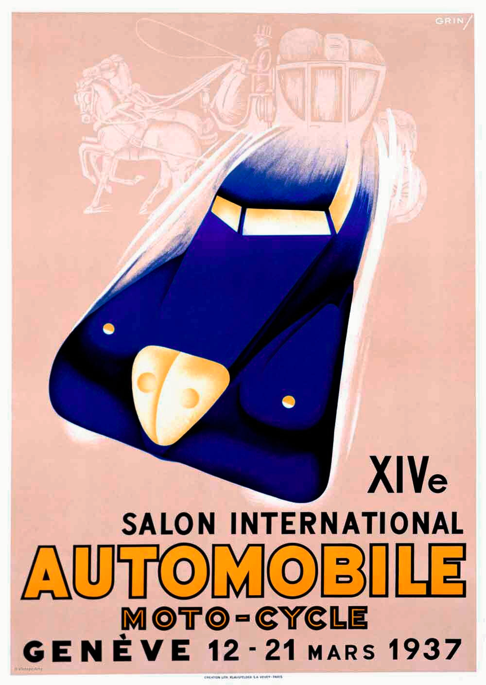 1937 Salon Auto Geneve Poster 0000-0749