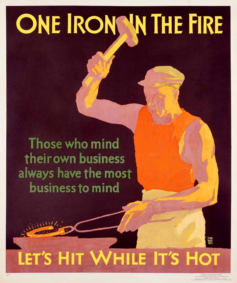Iron in Fire Motivational Poster 0000-0751