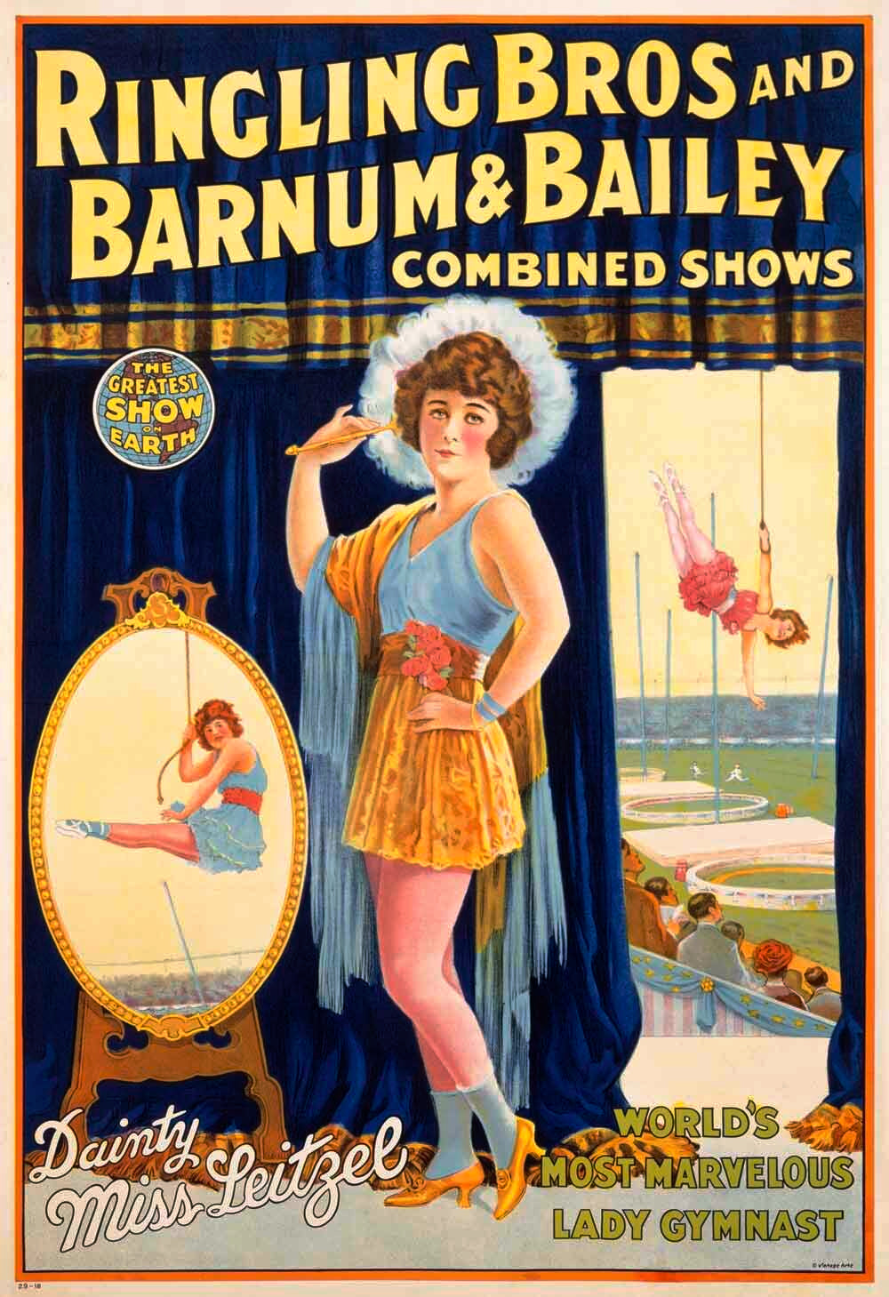 Ringling Bros Barnum Bailey Circus Miss Leitzel 0000-0770