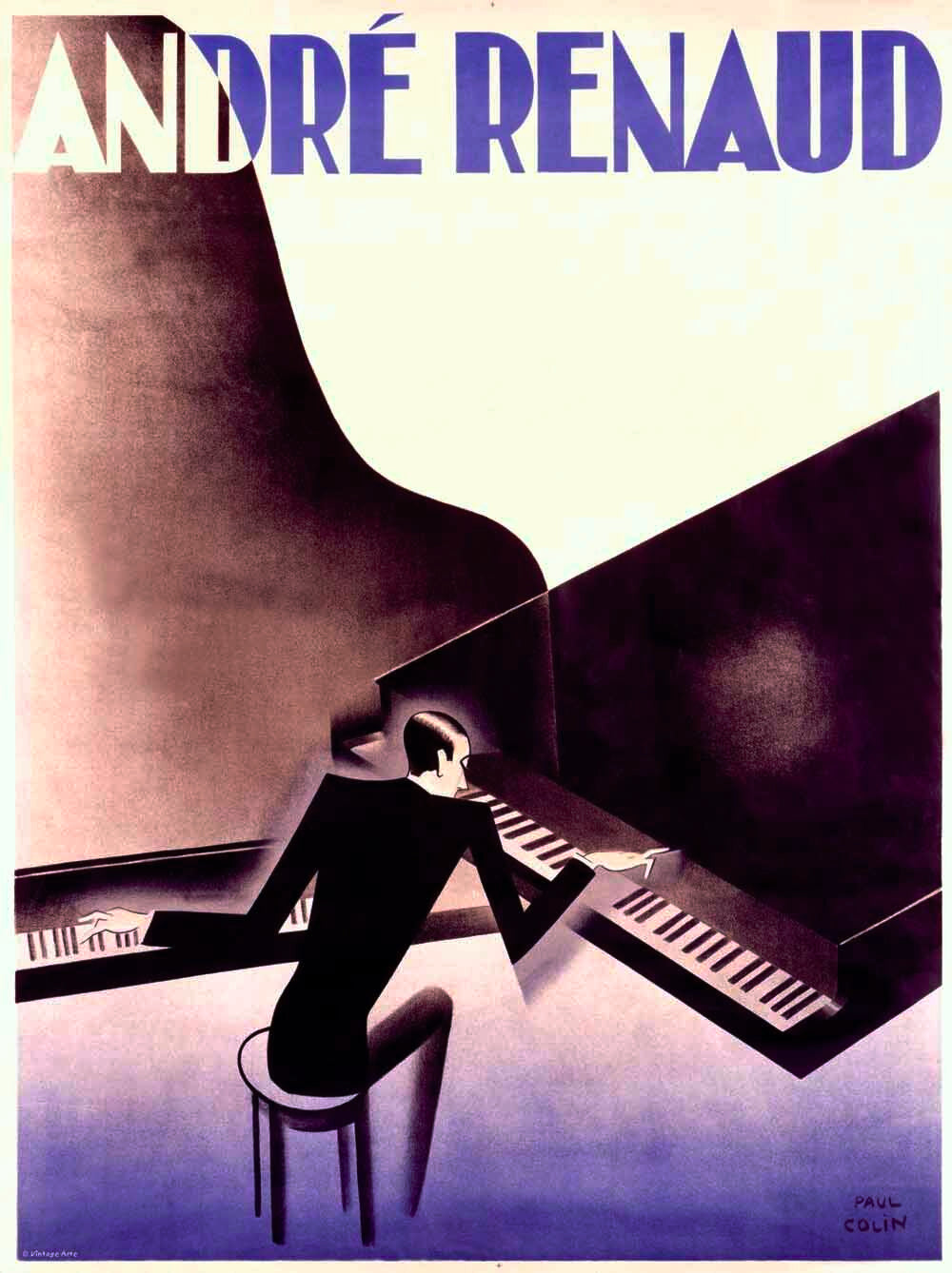 Andre Renaud Dual Piano Poster 0000-0779
