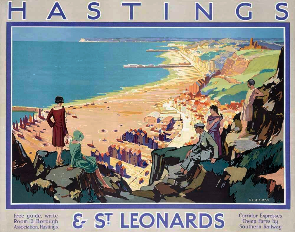 LNER Railway Hastings St Leonards Poster 0000-0882
