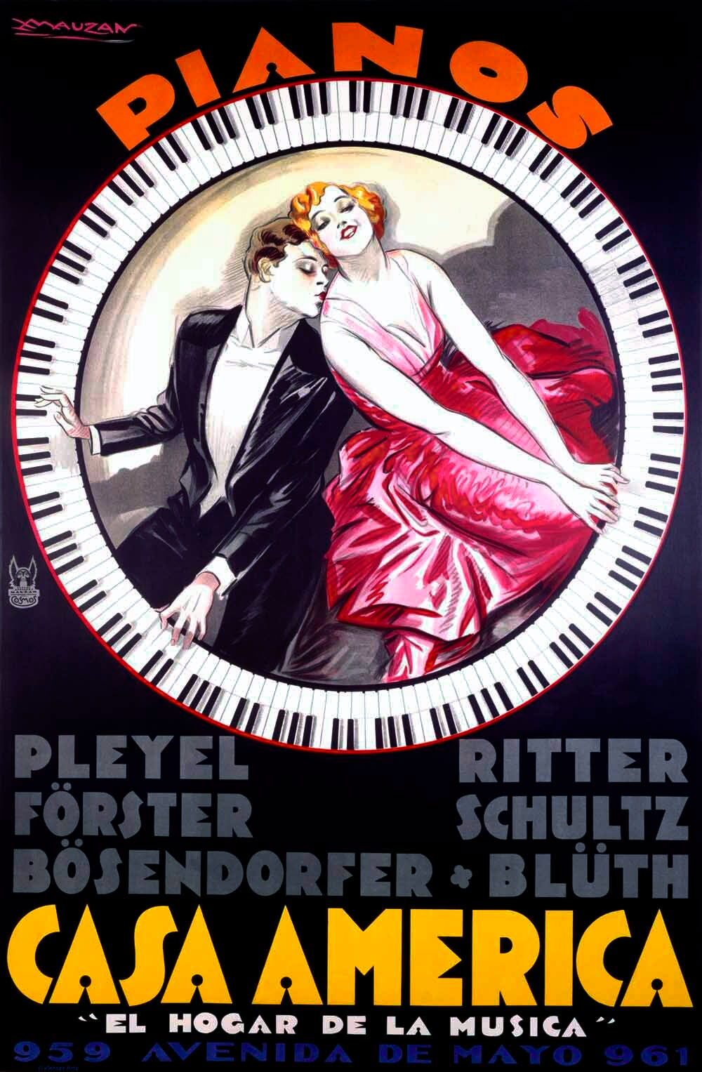 Casa America Piano Sales Poster 0000-0990