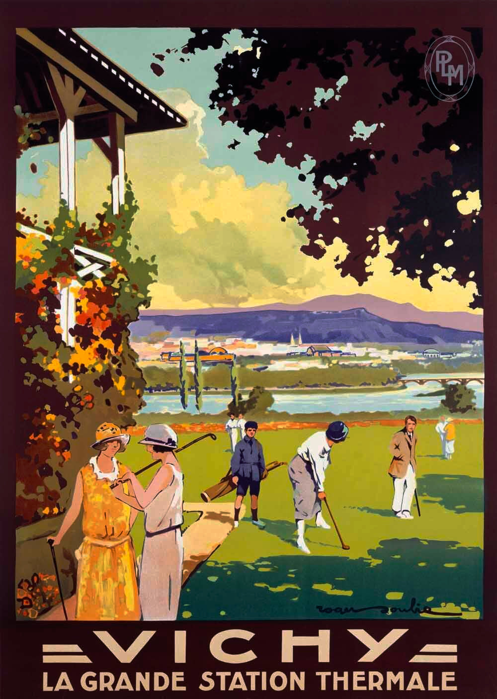 French Vichy Thermal Spa Golf Poster 0000-1110