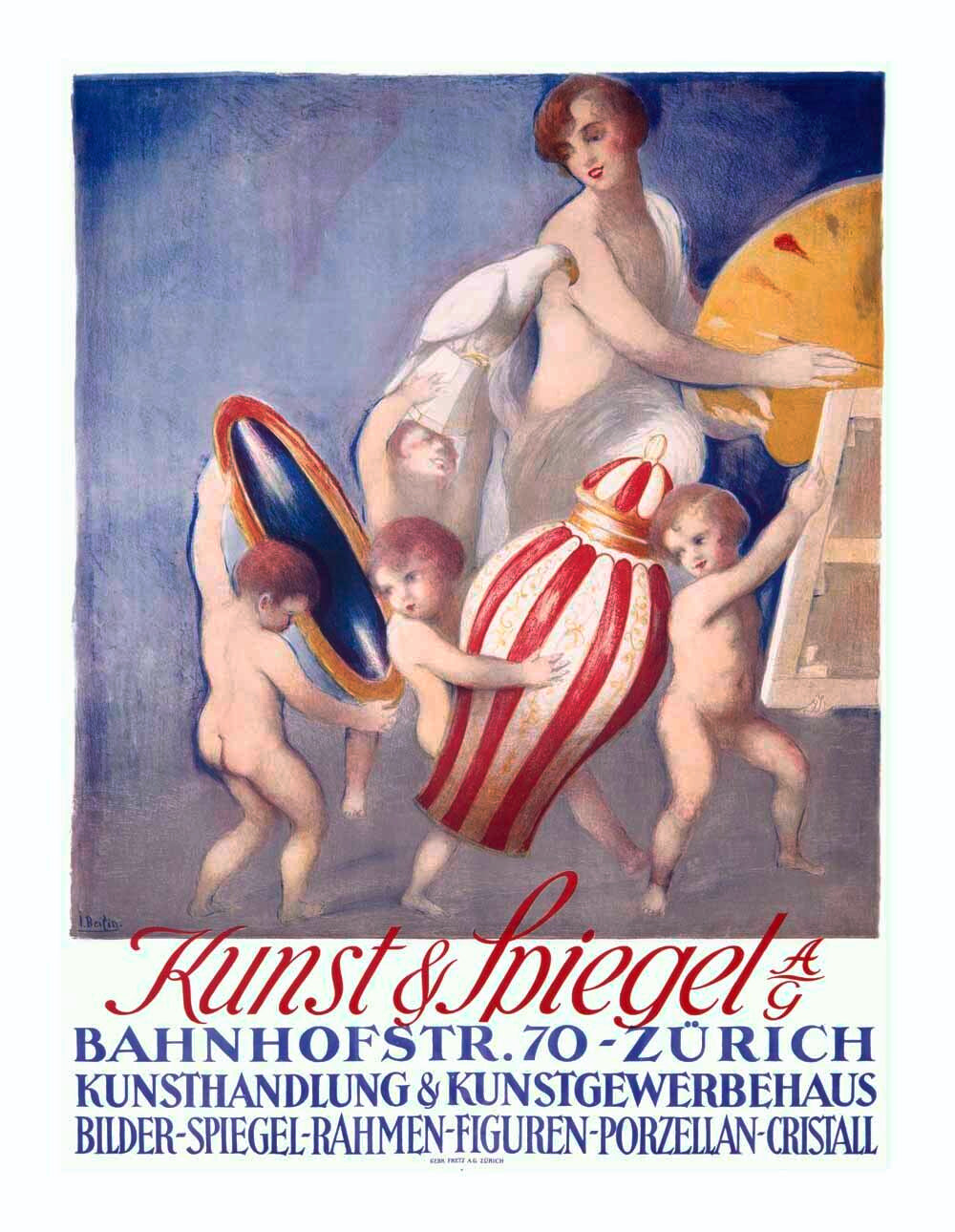 Kunst Spiegal Antique Store Poster 0000-1222