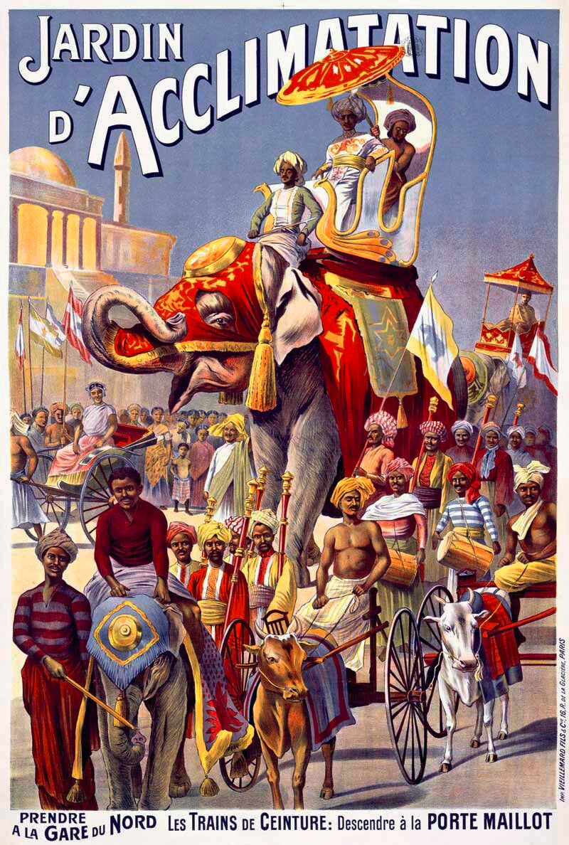 Jardin Dacclimatation Elephant Poster 0000-1324