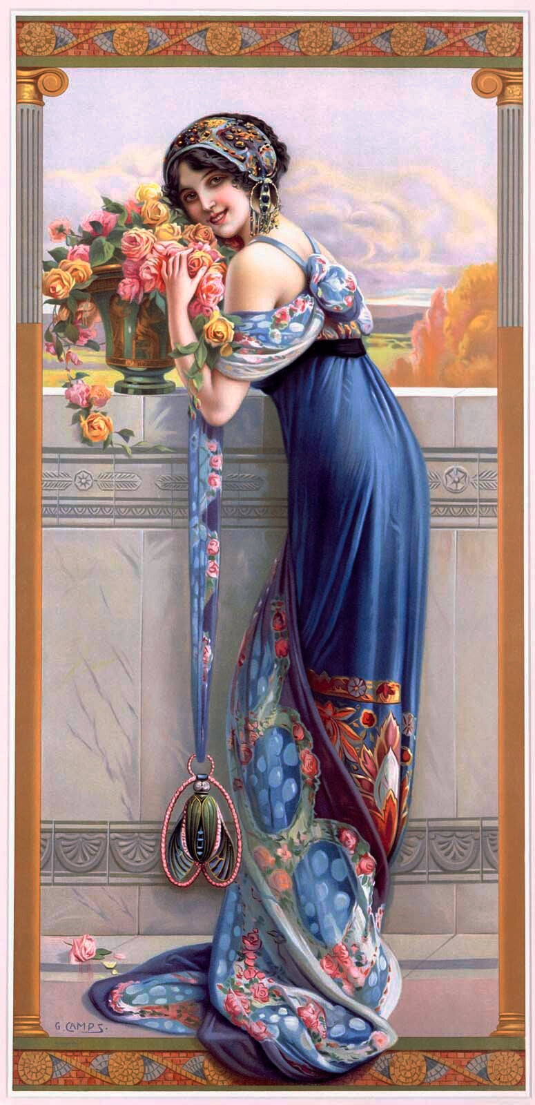 Gasper Camps Balcony Bouquet Poster 0000-1385