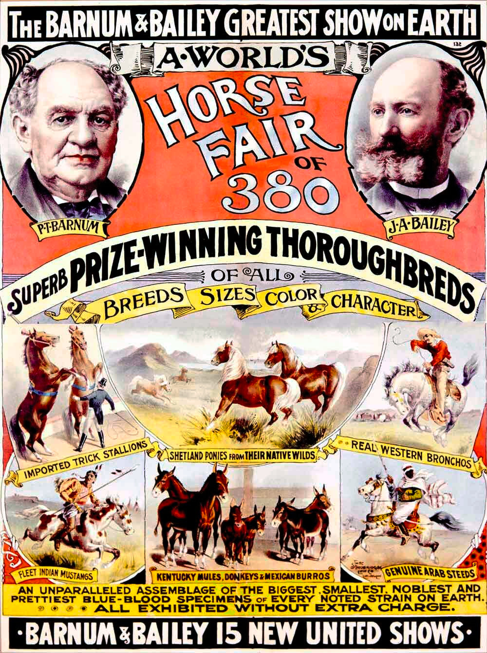 Barnum and Bailey Circus Horse Fair of 380 0000-1550