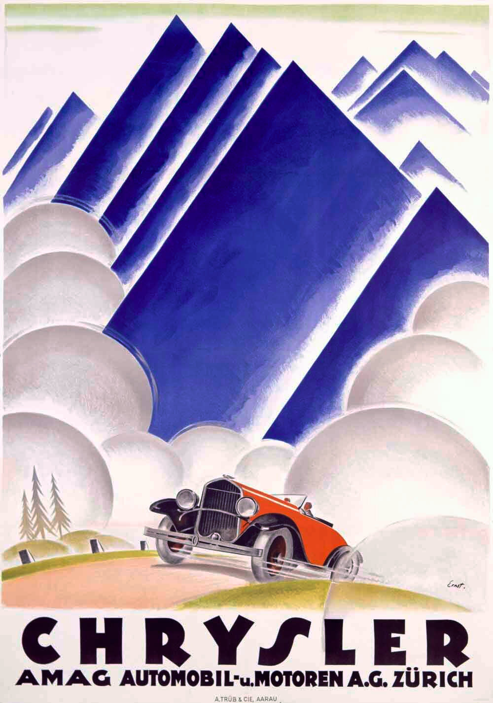 Swiss Chrysler Automobile Poster 0000-1661