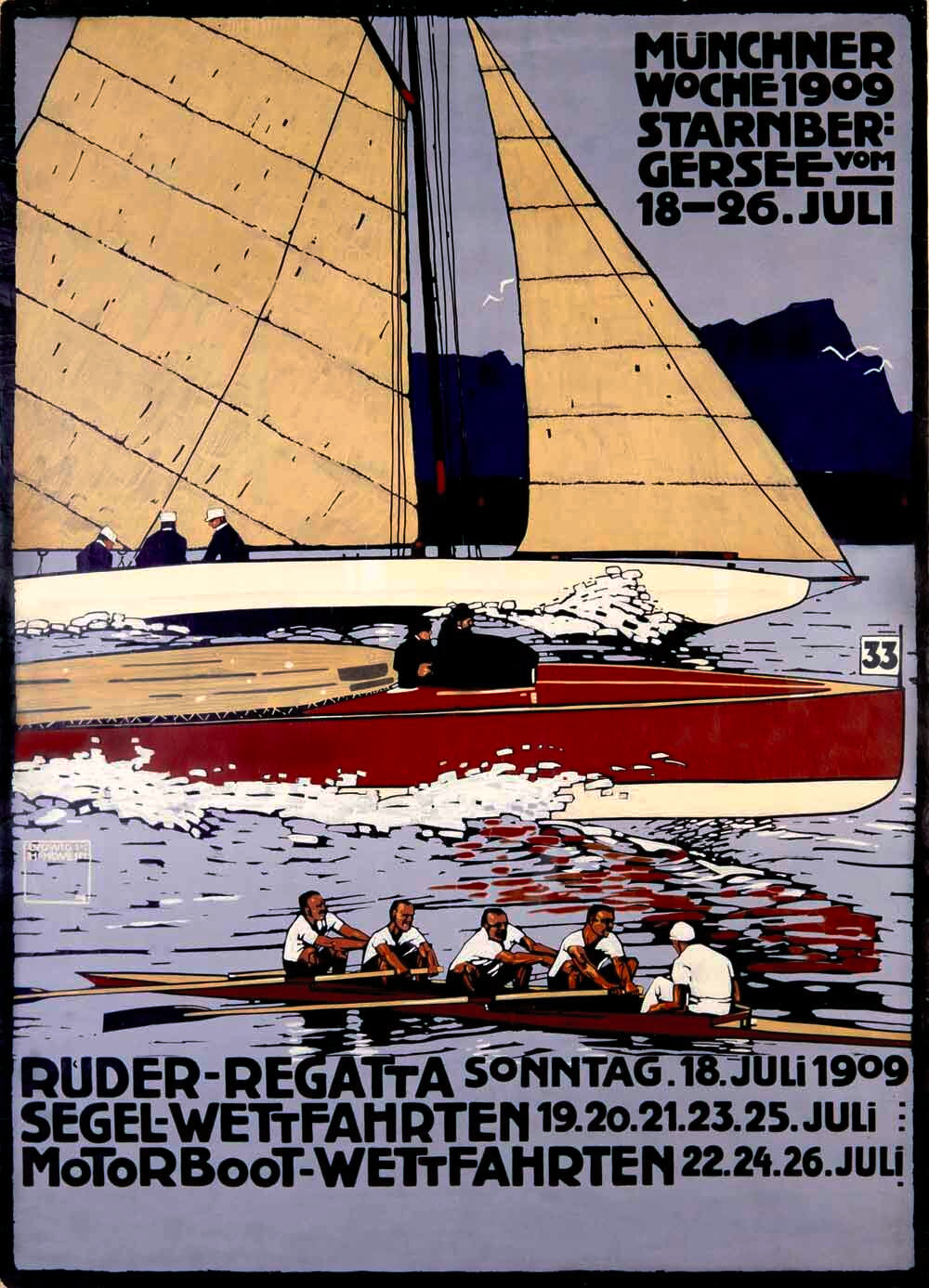 M_nchner Woche Regatta Poster 0000-1781