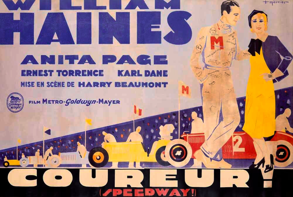 1929 William Haines Speedway Movie Poster 0000-1789