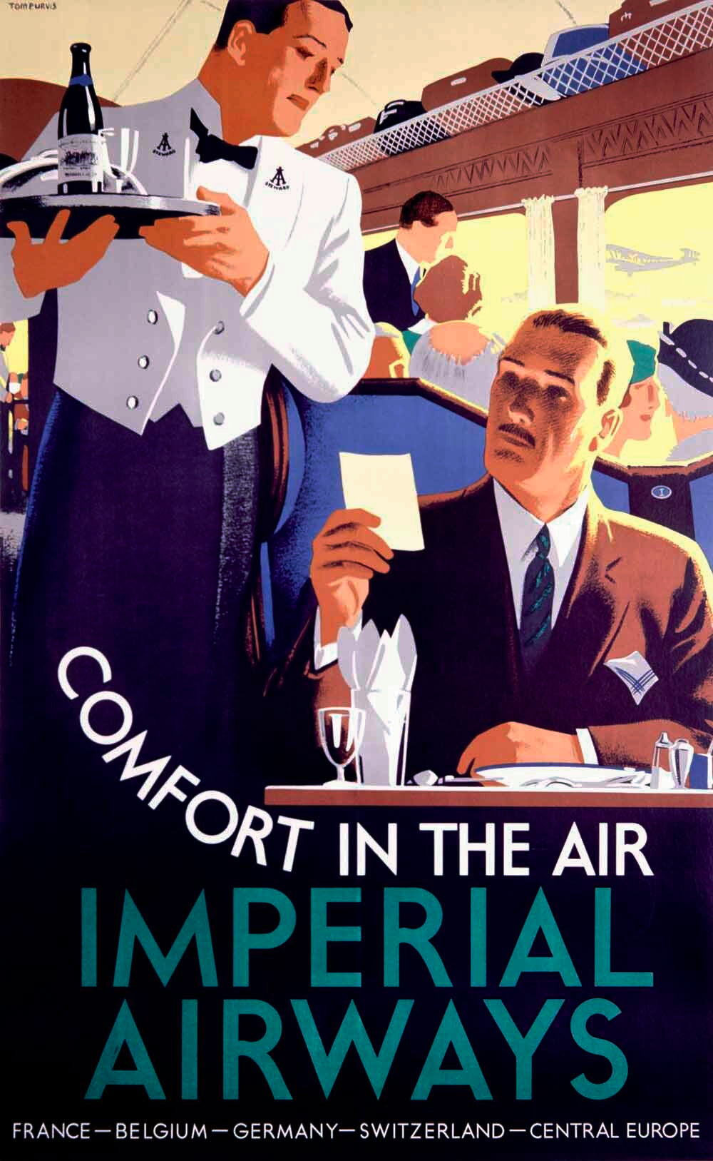 Imperial Airline Dining Coach Poster 0000-1843
