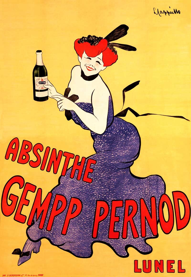 Leonetto Cappiello Absinthe Gempp Pernod Poster 0000-2034