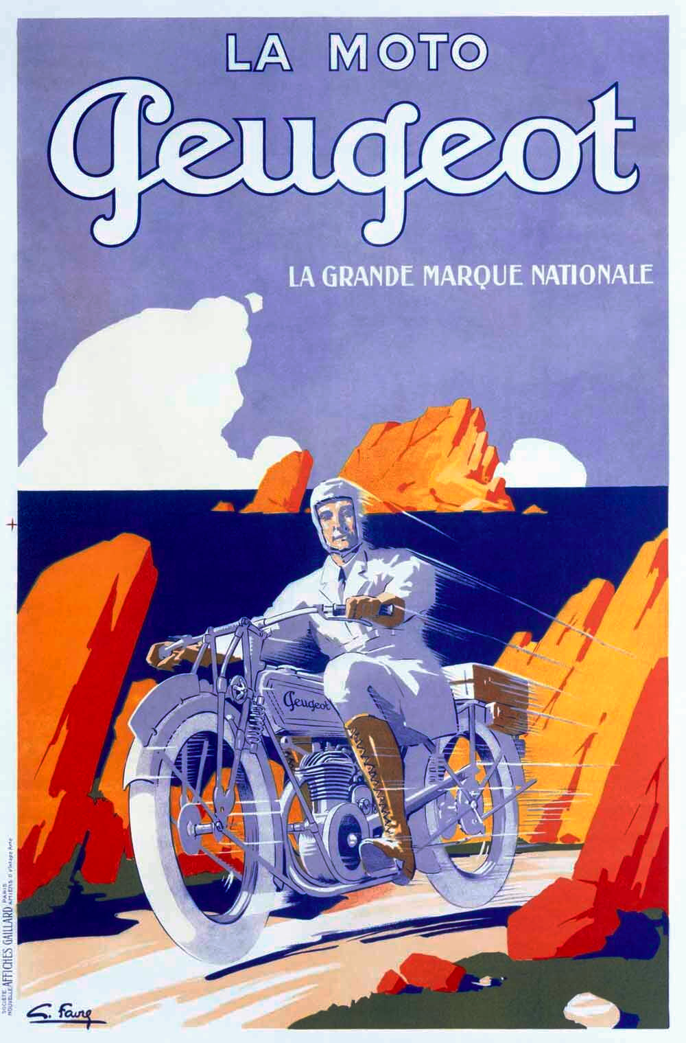 Peugeot Motorcycle Poster 0000-2286