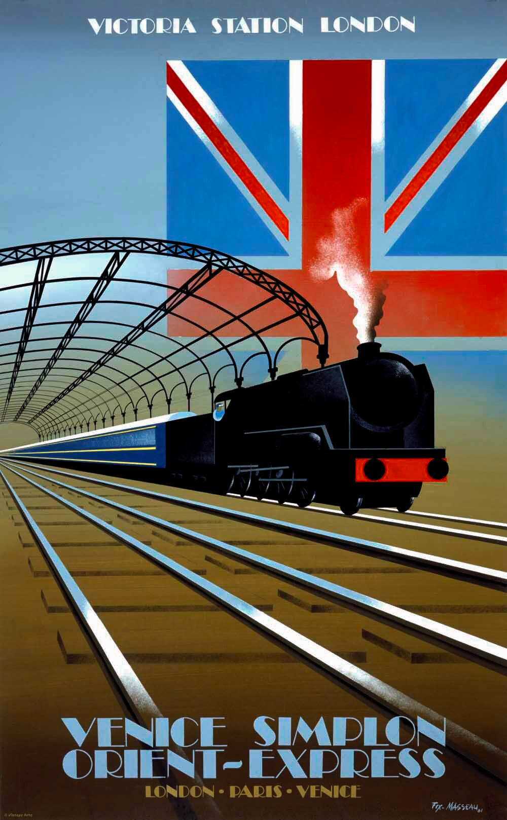 Victoria Station London Orient Express Poster 0000-2385