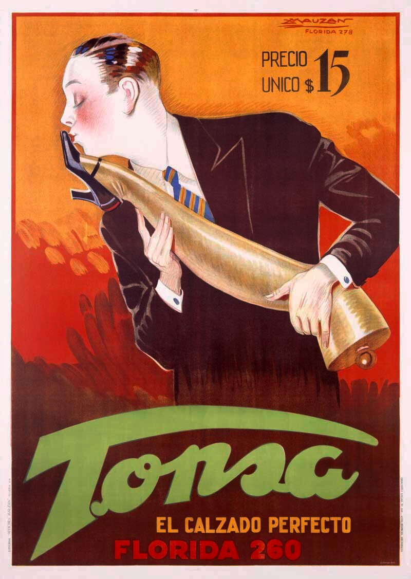 Tonsa Womens Shoe Clerk Poster 0000-2533