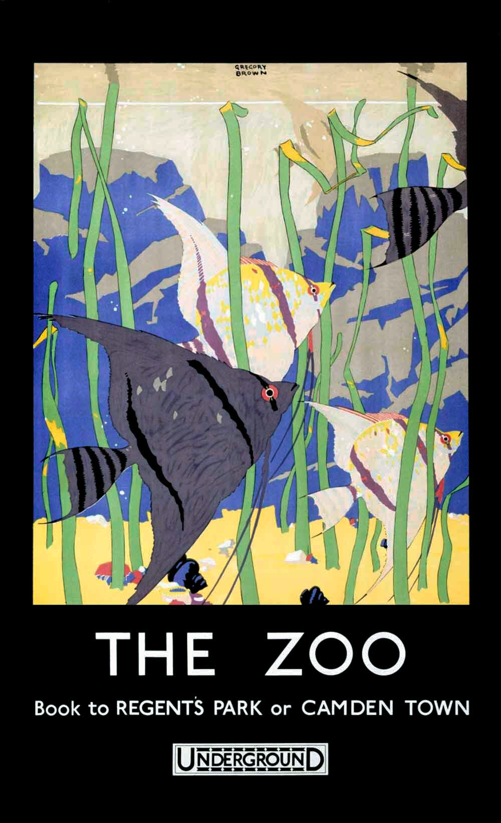 London Underground Aqurium Zoo Poster 0000-2629