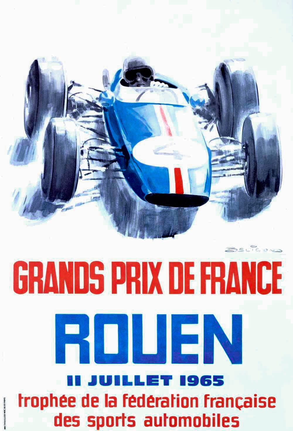 1965 Rouen F1 Grand Prix Poster 0000-2727