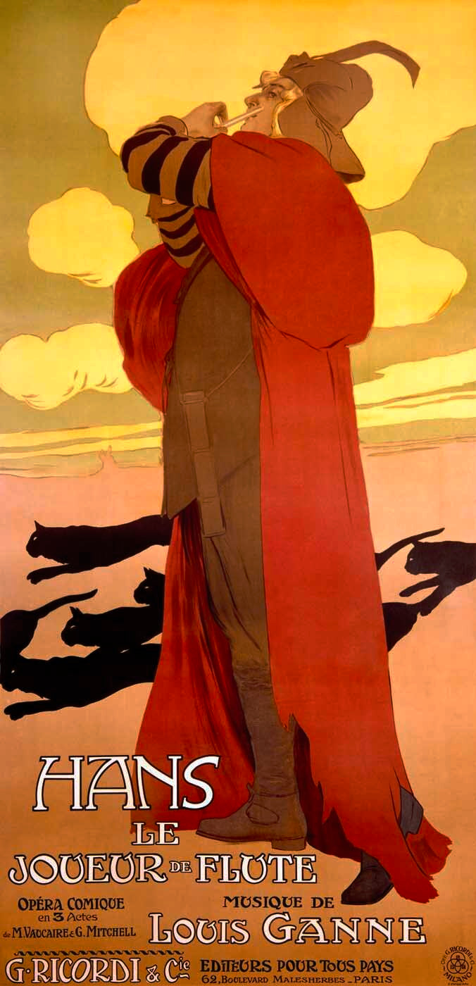 Hans Le Joueur de Flute Musical Poster 0000-2879