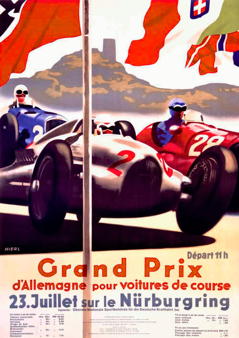 1928 Nurburgring Grand Prix Poster 0000-3058