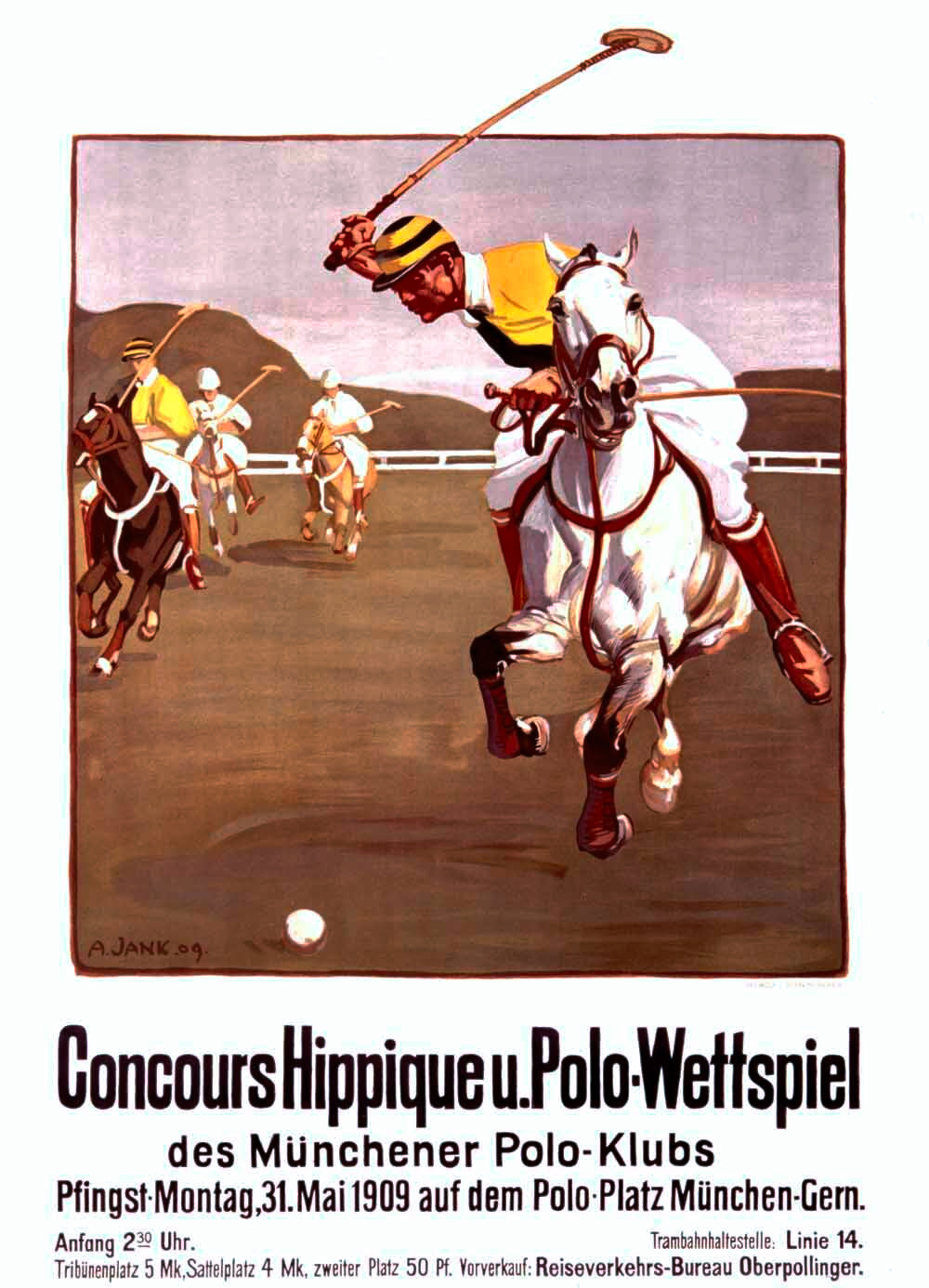 Munich Polo Horse Poster 0000-3066