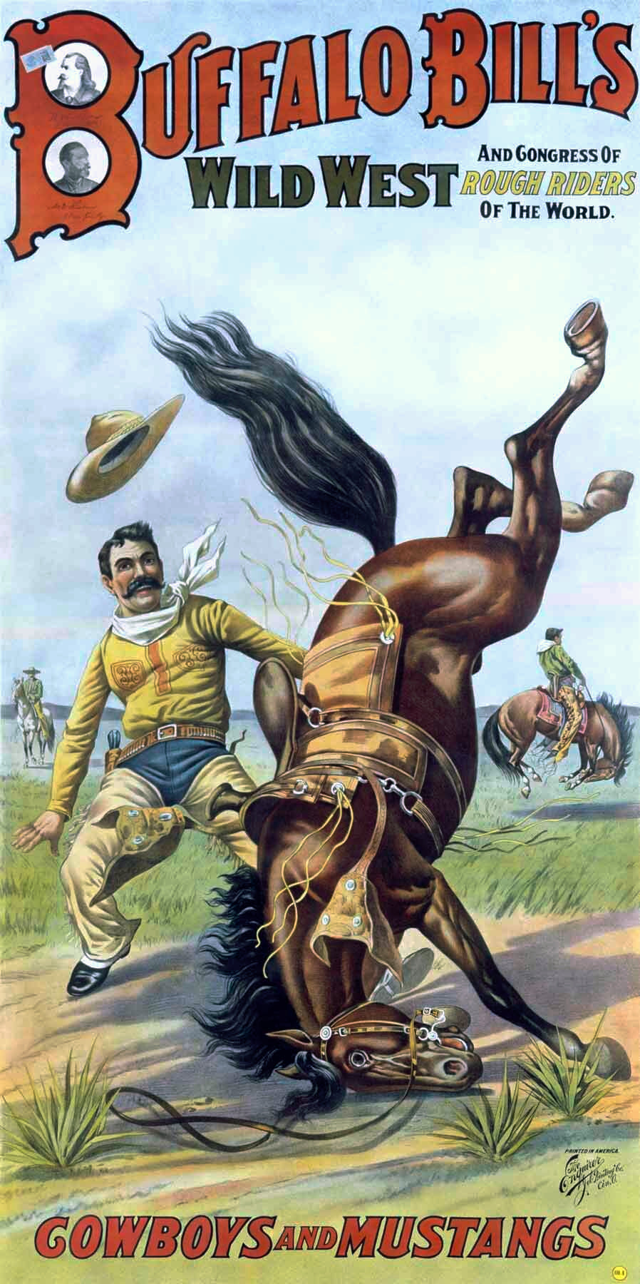Buffalo Bill Wild Bronco Buster Poster 0000-3126