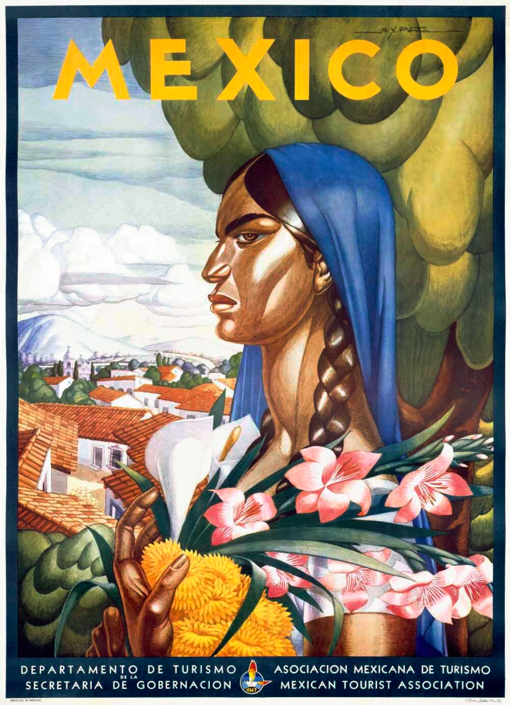 Mexico Senorita Travel Poster 0000-3210