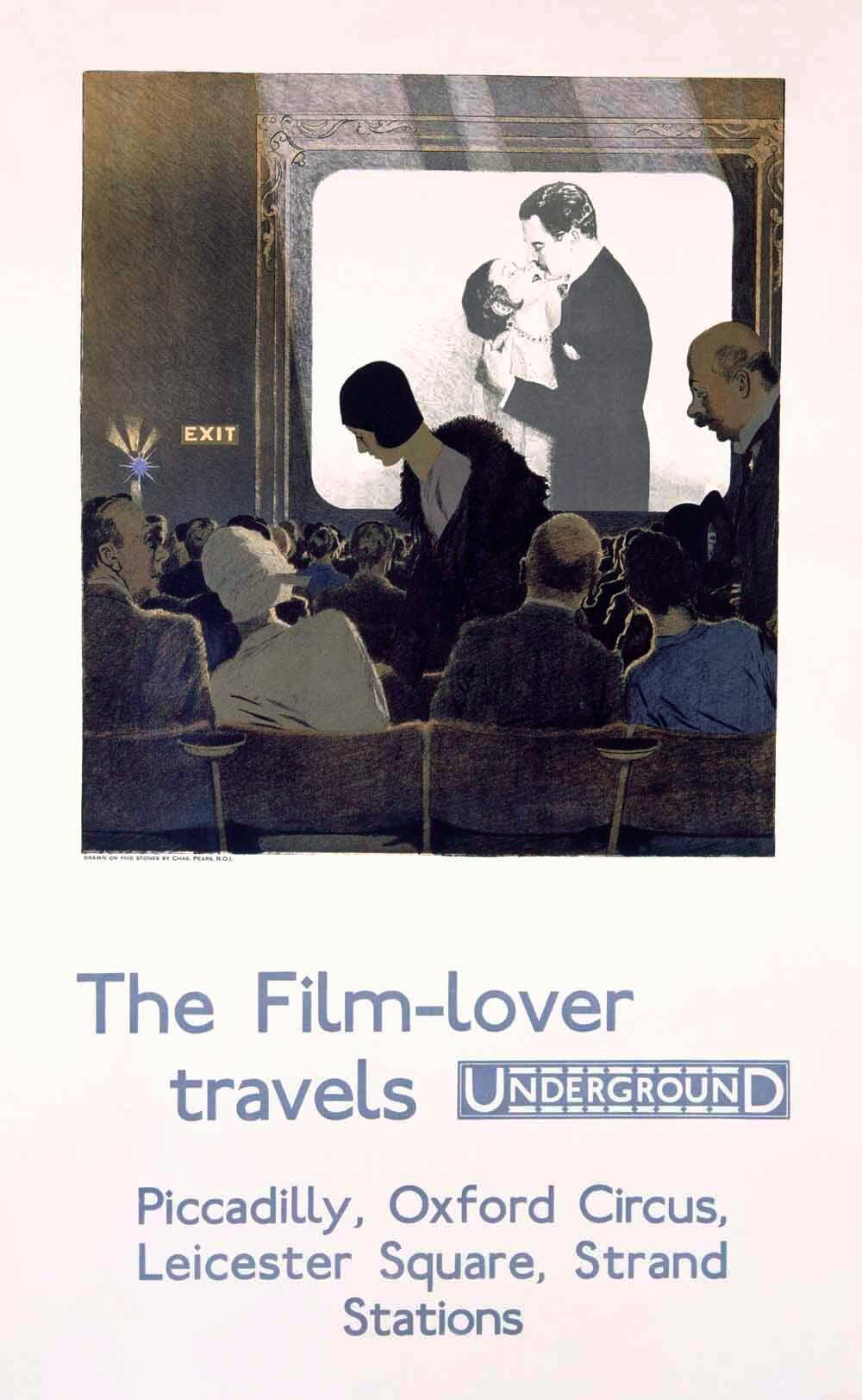 London Underground Film Lover Poster 0000-3326