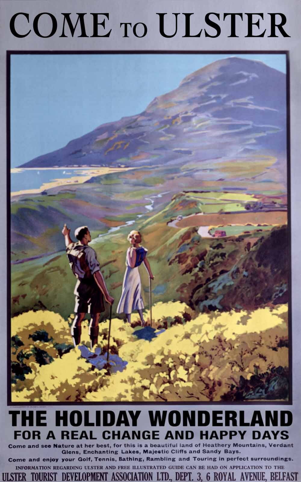 Come to Ulster Ireland Travel Poster 0000-3579