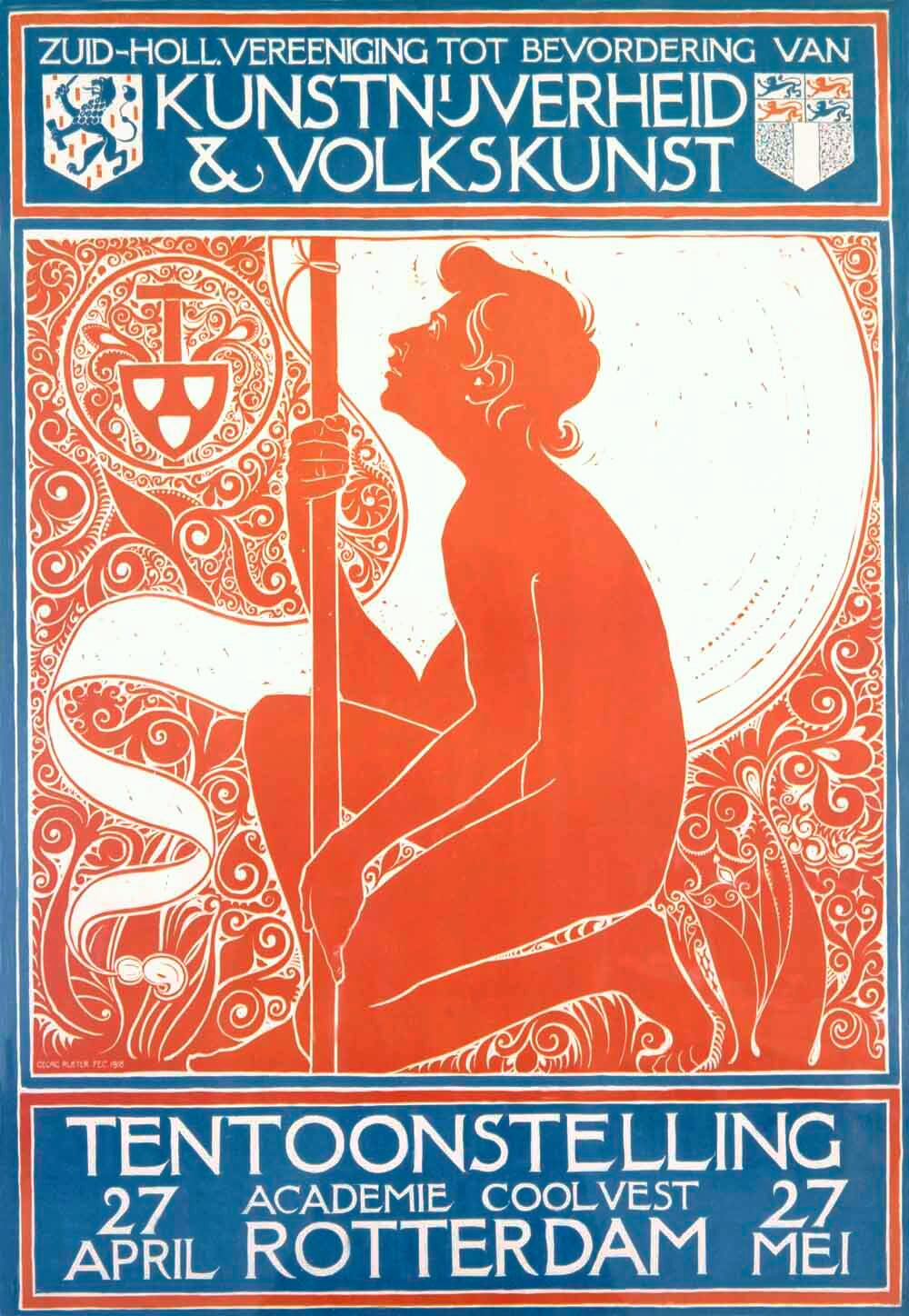 1920 Dutch Art Gallery Exhibit Poster 0000-3653
