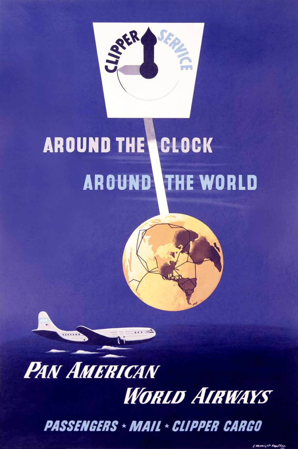 Pan American World Clipper Cargo Poster 0000-3698