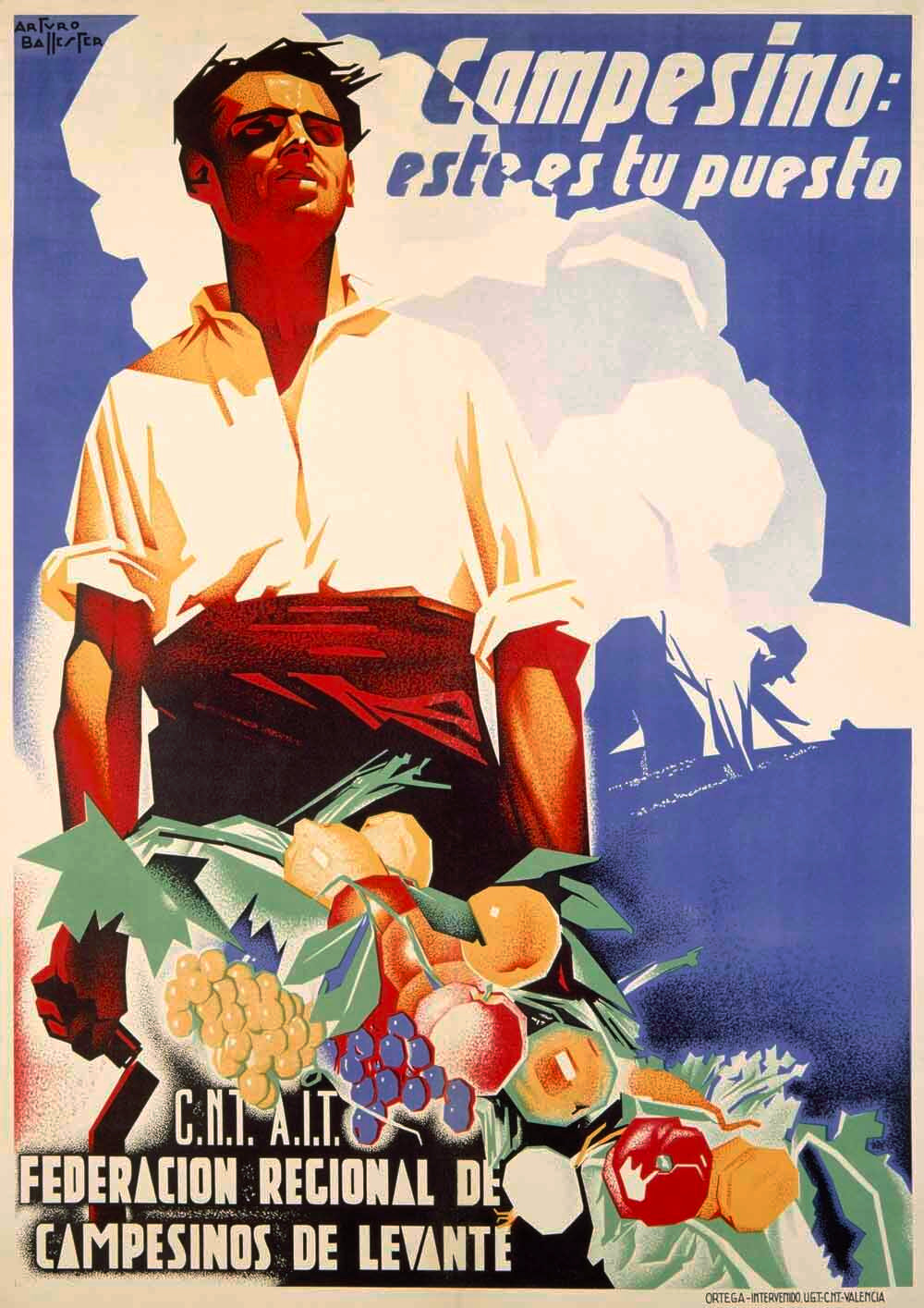 Spanish Farm Workers Poster 0000-3831