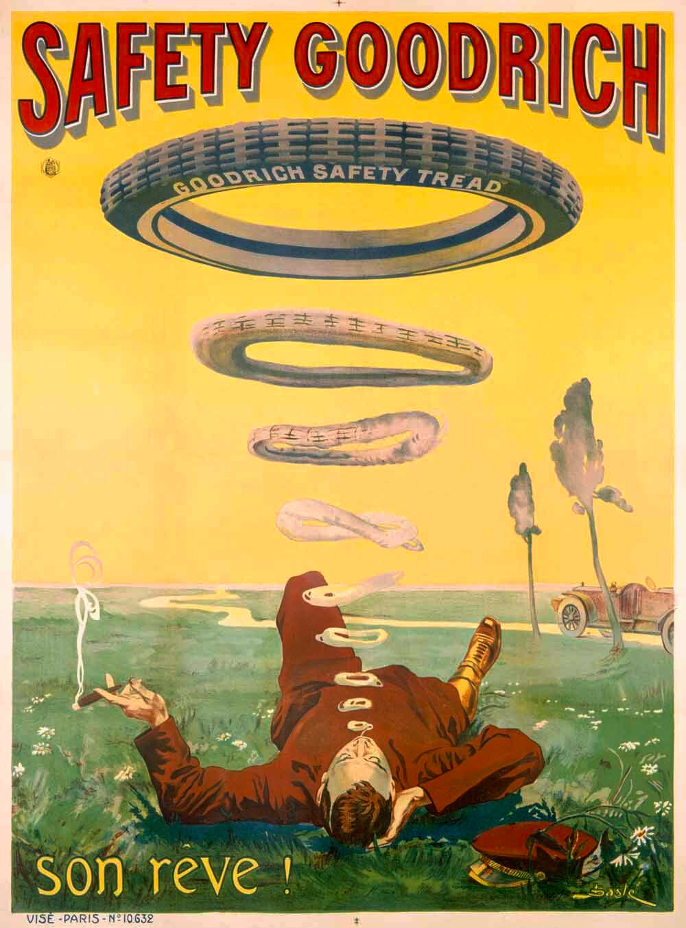 Safety Goodrich Automotive Tire Poster 0000-3848