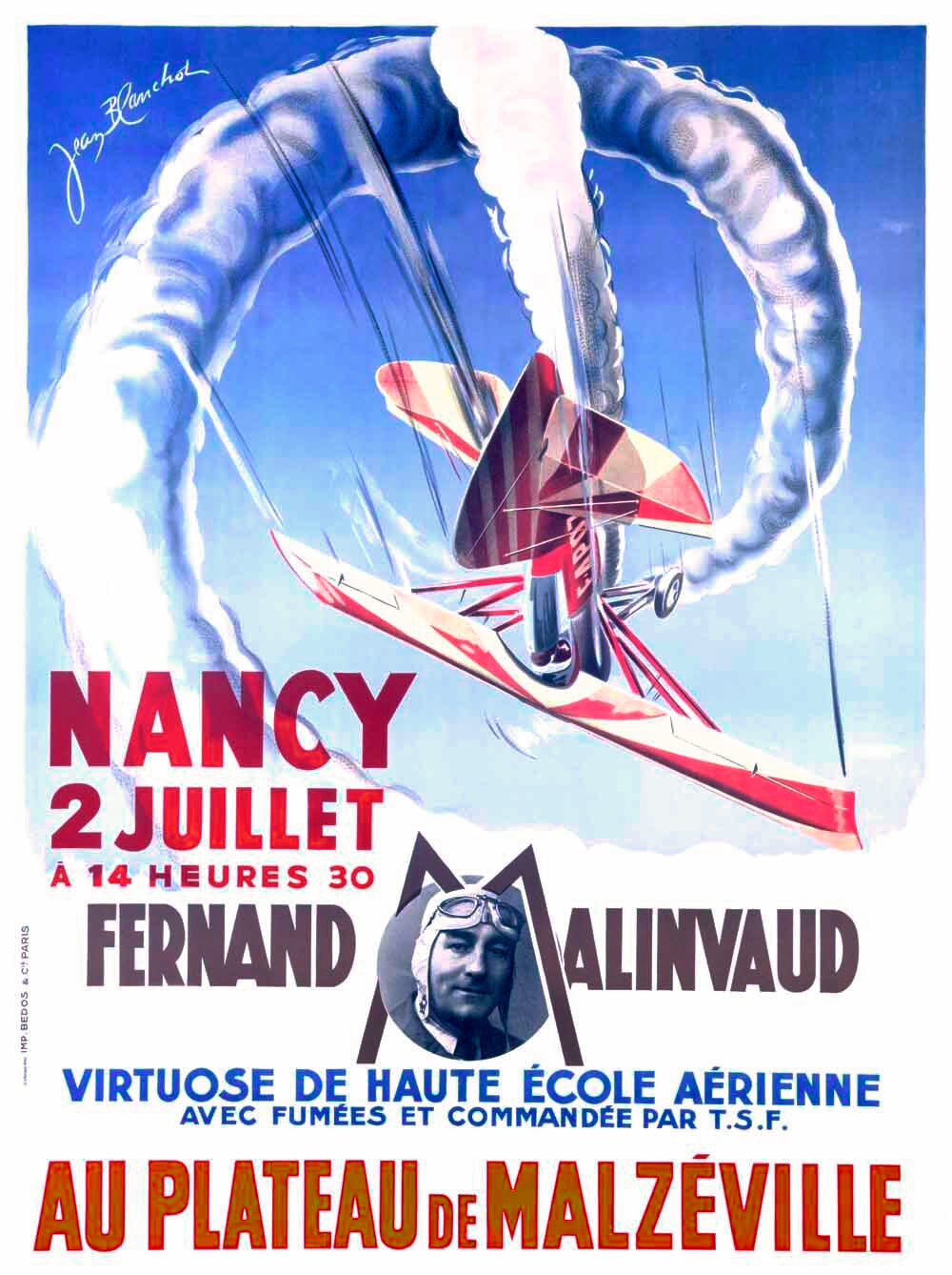 Fernand Malinvad Aviation Expo Poster 0000-4016