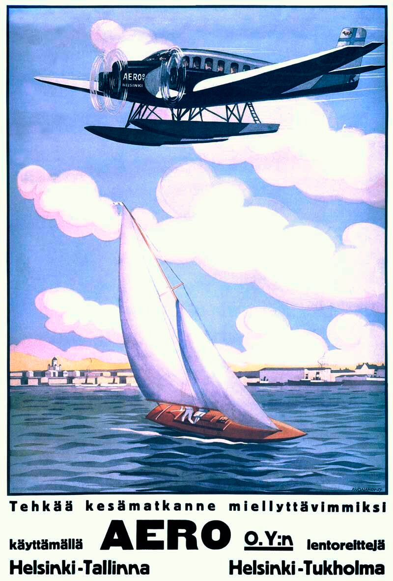 Helsinki Aero Sailboat Poster 0000-4038