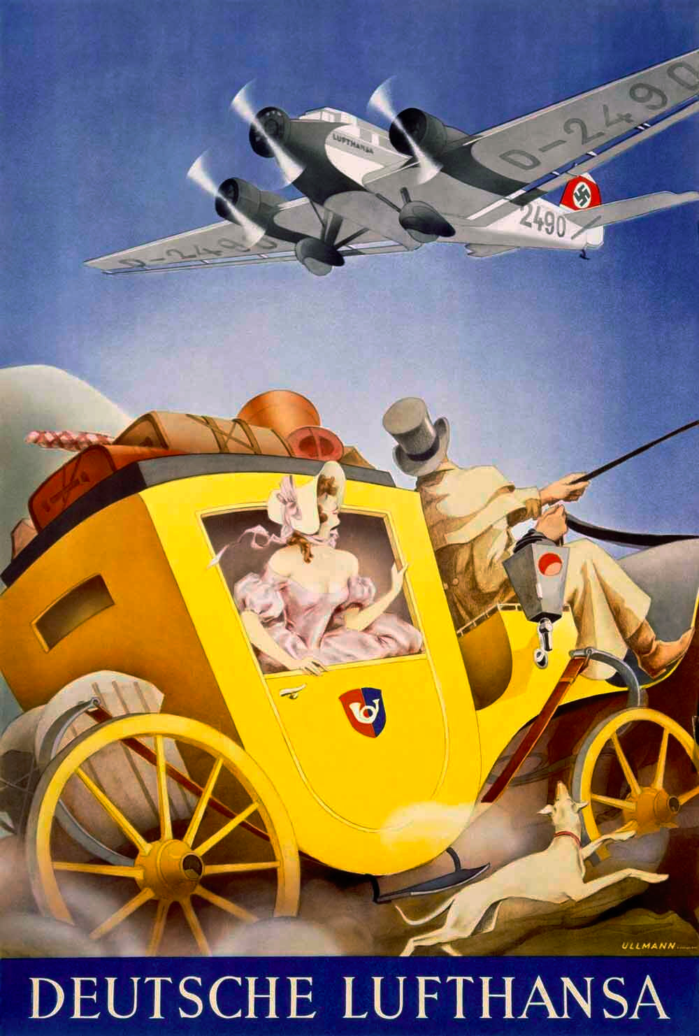 Deutsche Lufthansa Airline Poster 0000-4043