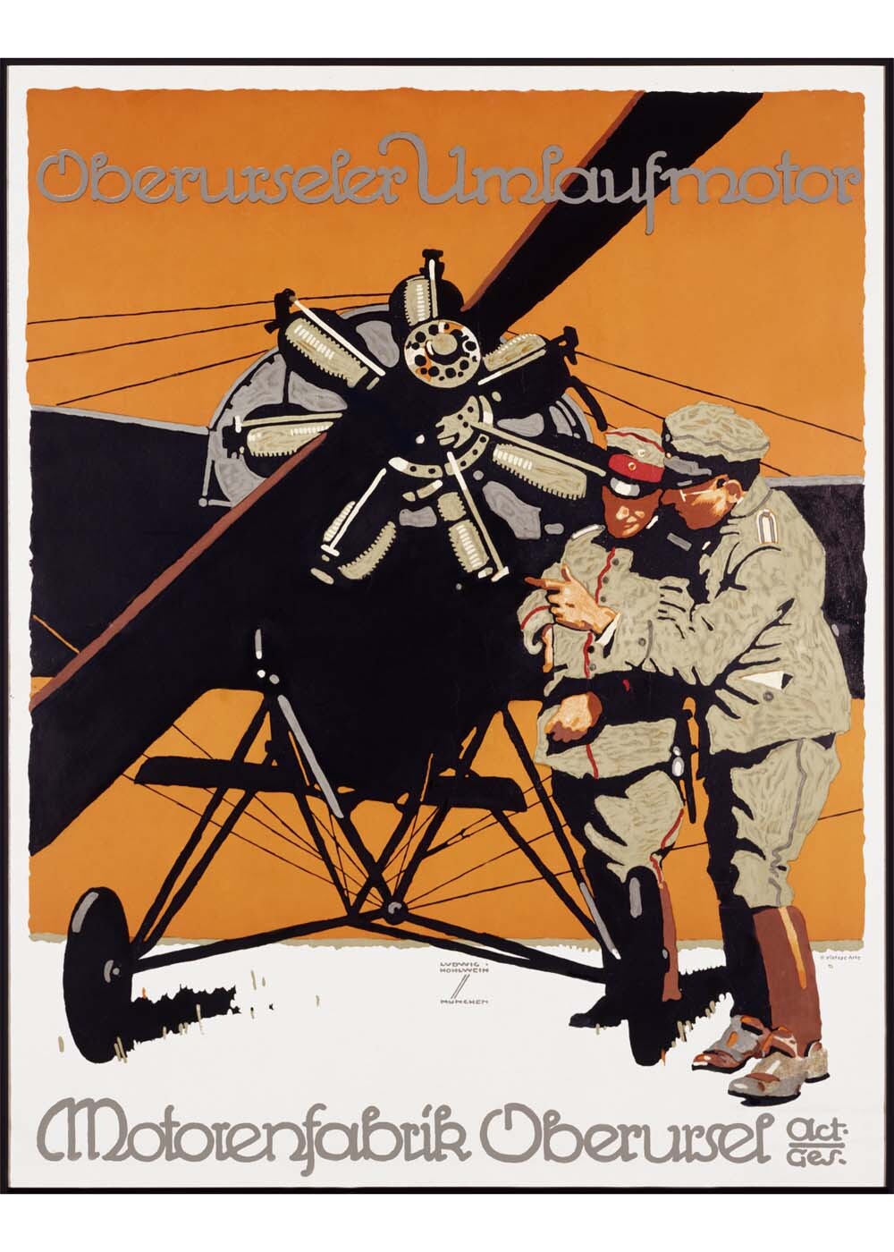 WWI German Aviation Motorenfabrik Oberursel 0000-4083