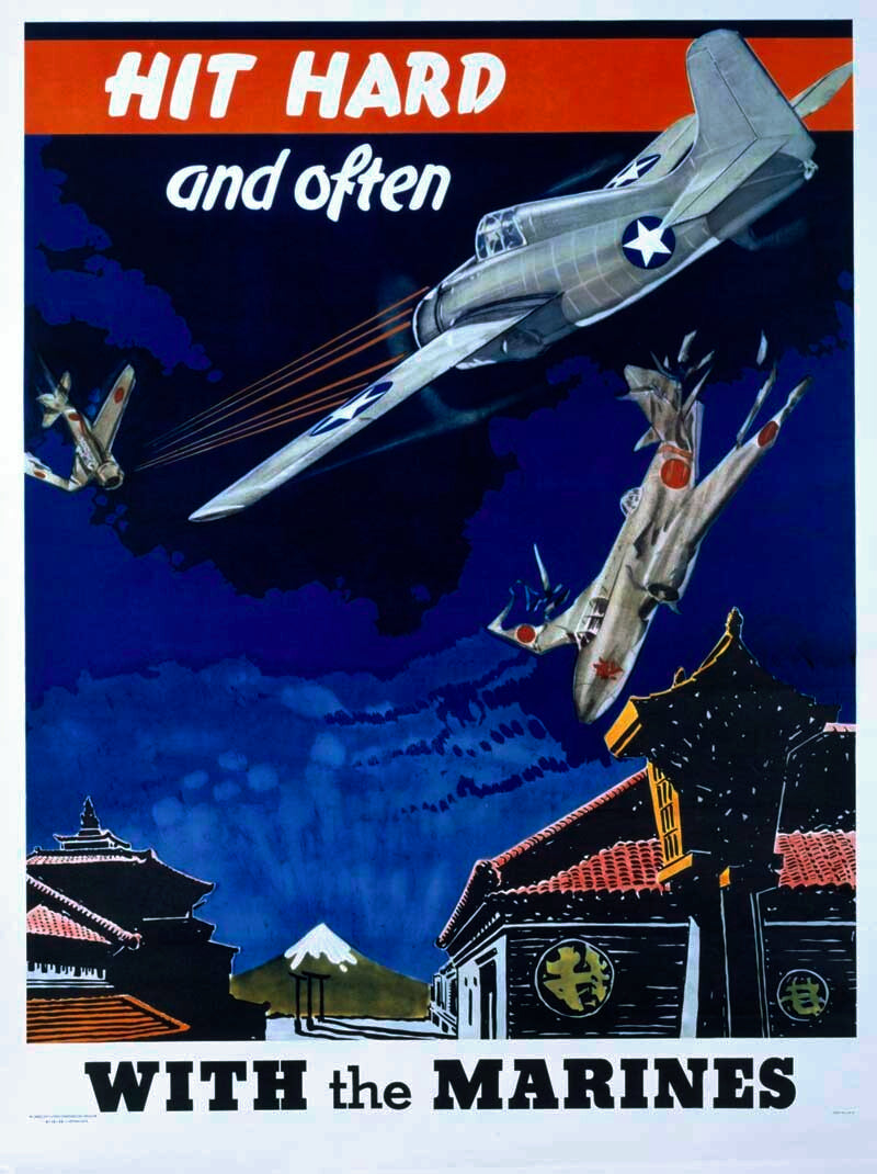 WWII USMC 'Hit Hard and Often!' 0000-4113