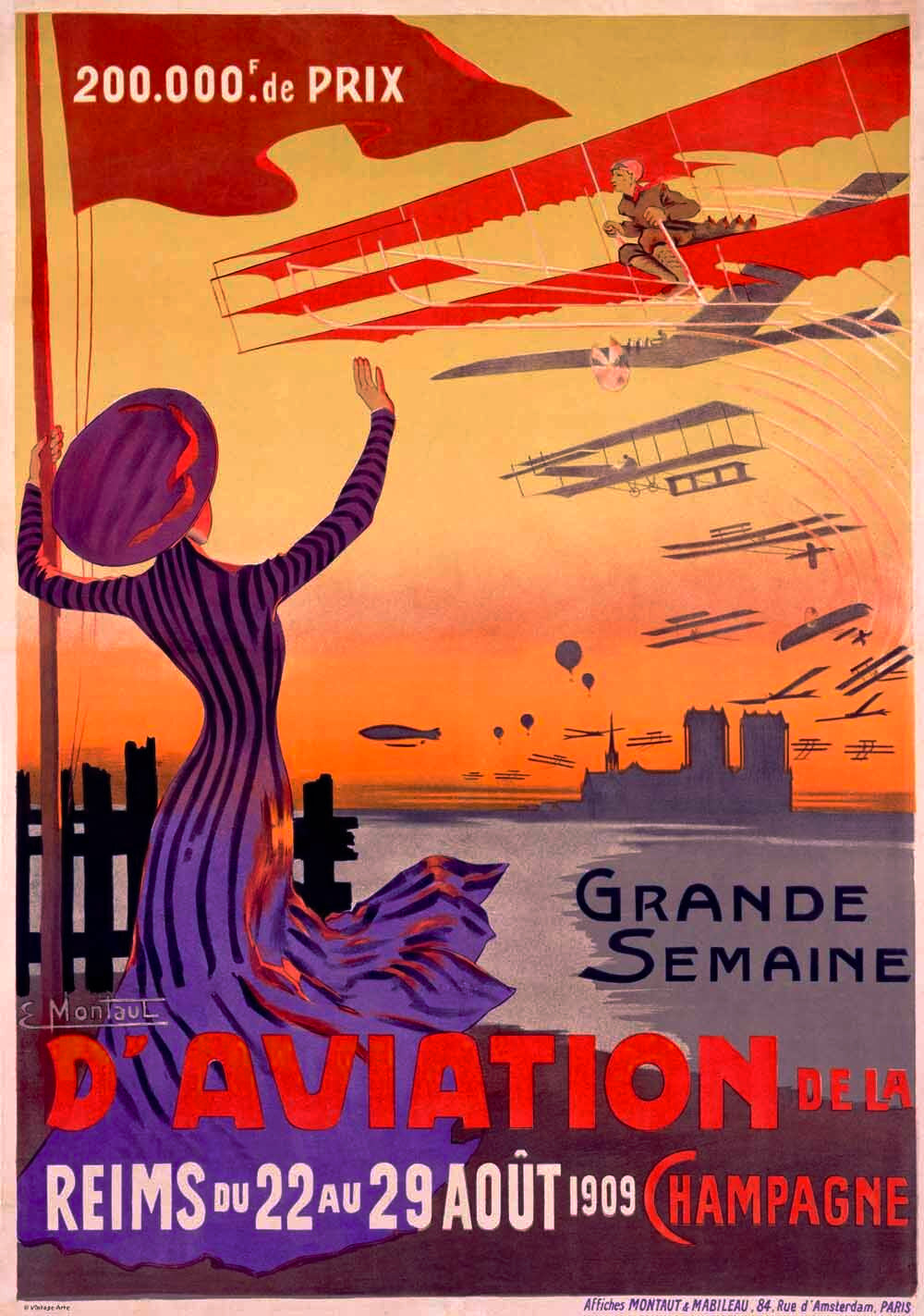 French Aviation Week Air Show Poster 0000-4144