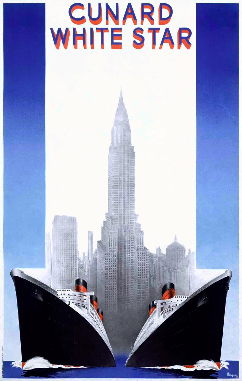 Cunard Queen Mary Oceanline Poster 0000-4299