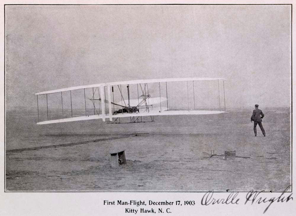 Wright Brothers Flight at Kitty Hawk 0000-4367