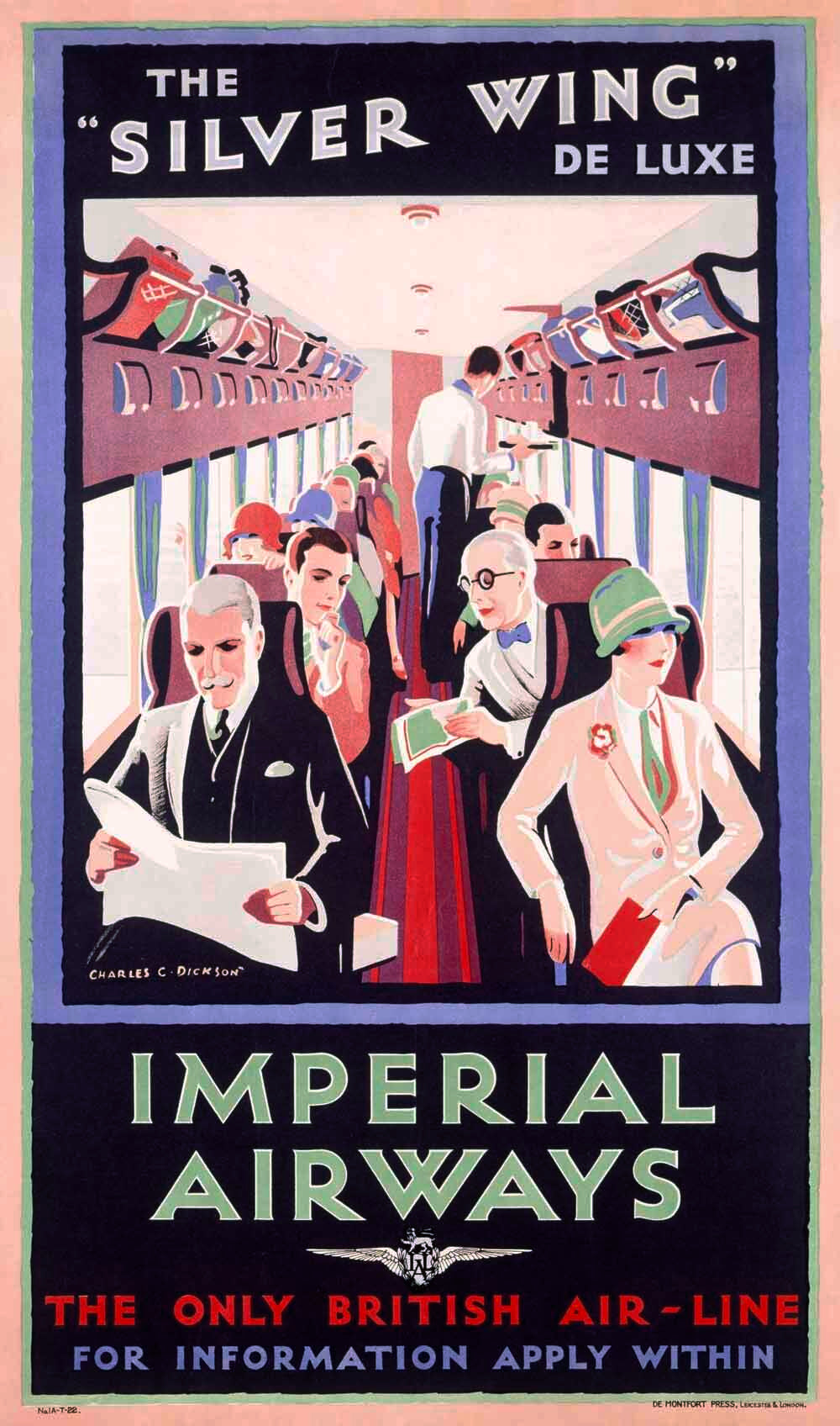 British Imperial Airways Promotional Poster 0000-4428