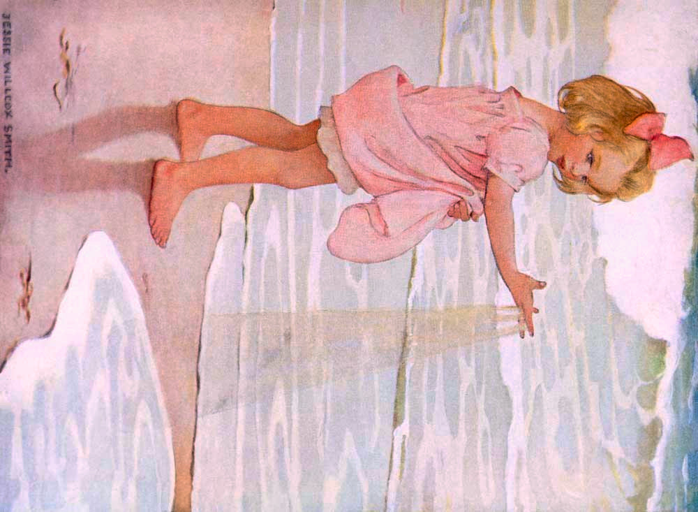 Young Girl in the Ocean Surf 0000-4483
