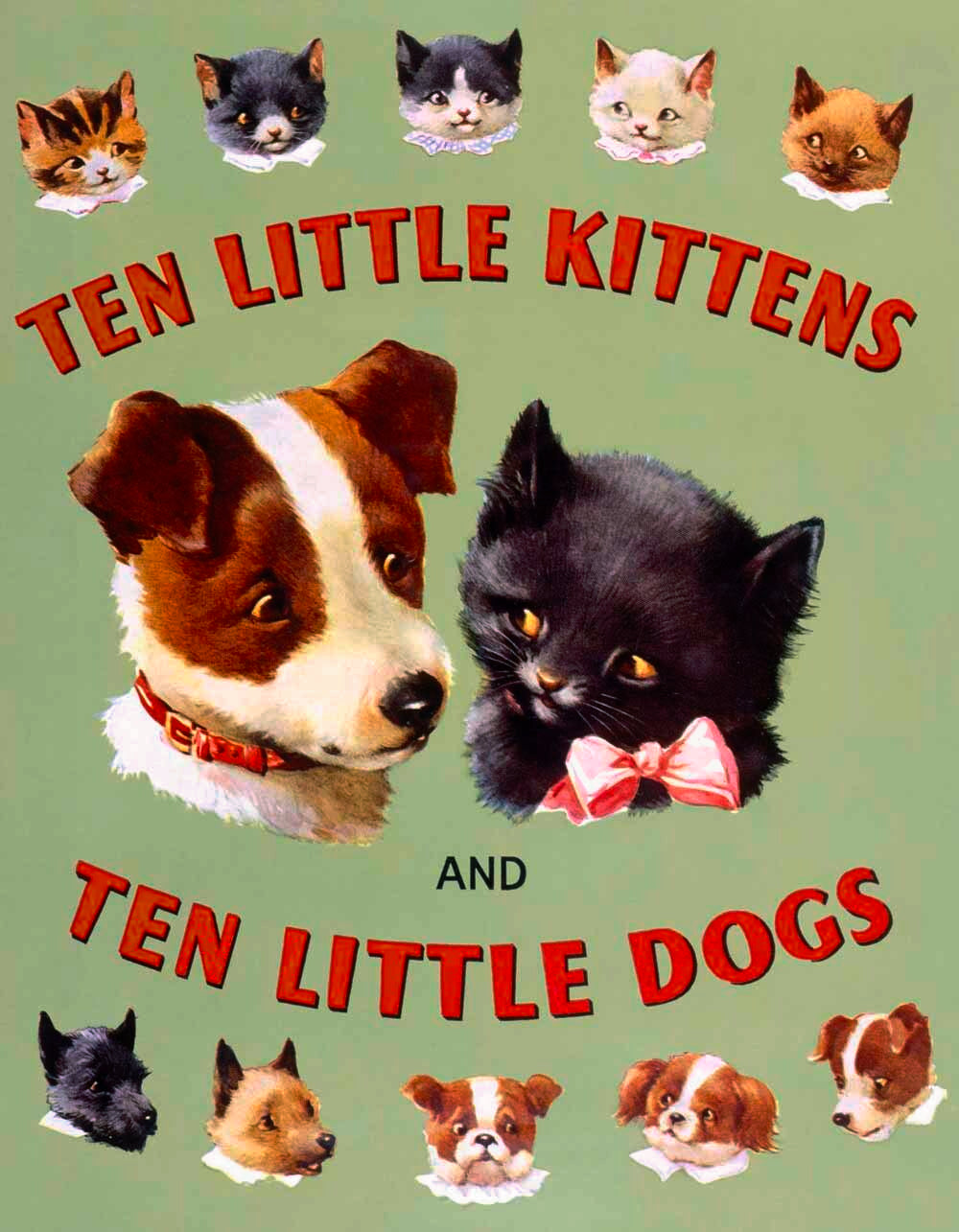 Ten Little Kitties and Puppies Poster 0000-4520